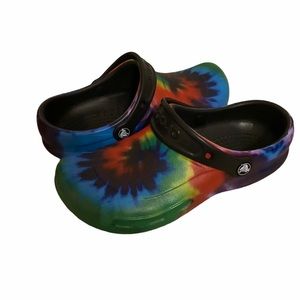 Bistro Graphic Clog Tie Dye Womens Size 8 Crocs